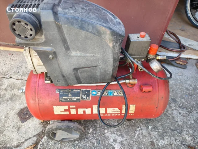 Компресор Einhell 50 л, снимка 2 - Компресори - 55404311
