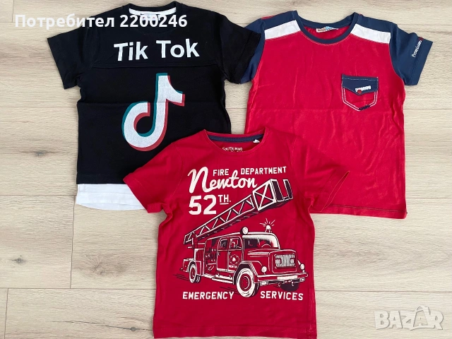 Лот детски тениски размер 110, снимка 2 - Детски тениски и потници - 55089135