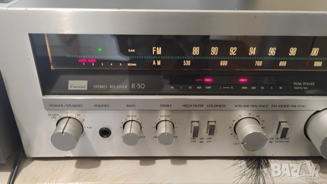 Sansui R-50, снимка 4 - Ресийвъри, усилватели, смесителни пултове - 54740880
