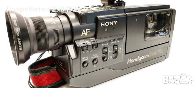 Голяма ретро видеокамера SONY CCD-V50E комплект, снимка 10 - Камери - 55162286