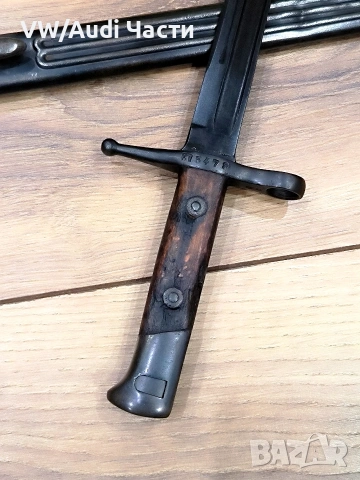 Италиански щик нож байонет Манлихер Каркано M1891, снимка 4 - Антикварни и старинни предмети - 55105651