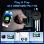 Нов Wireless CarPlay Android Auto адаптер за iPhone iOS 10+ USB-C кола телефон връзка, снимка 5