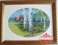 Ръчно бродирани гоблени с рамки , снимка 1