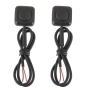 Комплект 2 броя мини бутони тип „Push“ 12V/24V без задържане, предварително окабелени 0.5A — 10460, снимка 1