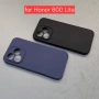 Honor 600 Lite силиконов гръб кейс защита на камерите черен син матов , снимка 2