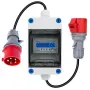 Мобилен електрически брояч, 3 фази, 32A, 400V, със щепсел и куплунг CEE 5G 2.5, 1.1м, IP66, снимка 1