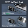 Бързо зареждаща се външна батерия 18400mAh 65W, преносимо зарядно за лаптоп, снимка 2