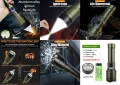 Високомощен Далекобоен Фенер с ПламъчноЗапалване Outdoor Camping Emergency Къмпинг Оцеляване Планина, снимка 1