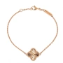Златна дамска гривна Van Cleef 4,36гр. 18,0см. 14кр. проба:585 модел:37761-2, снимка 1