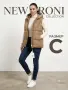 Дамска пухена грейка с качулка – бежова, снимка 1