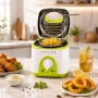 Фритюрник мини SAPIR SP 1980 BC, 950W, 1 литър, Бял,Зелен GS СЕРТИФИКАТ, снимка 2