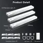 Комплект 3 броя LED USB лампи за гардероб със сензор за движение и магнитно закрепване, снимка 5