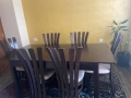 Трапезна маса +6 стола венге, снимка 2