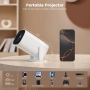 Преносим мини проектор, WIFI 6 и Bluetooth, 4K 1080P, автофокус, снимка 6