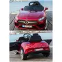 Розова акумулаторна кола Mercedes Benz CLS350 с кожена седалка 12V, снимка 11