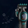 Комплект машинка за подстригване + тример VGR V-886 S2 Grip Turbo 9000RPM – Зелен, снимка 4