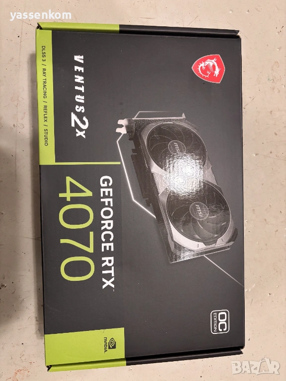 Кутия видеокарта VGA NVIDIA 4070 MSI, снимка 1