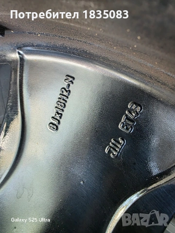 Лети джанти 18ки 5х112 Mercedes + зимни гуми 245/45/18 Pirelli, снимка 9 - Гуми и джанти - 54440938