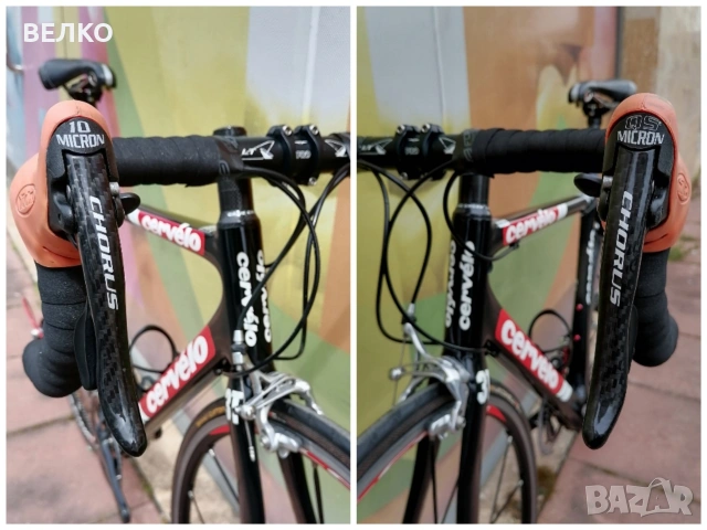 Шосеен велосипед Carvelo RS 3 - 28" , Carbon , 2x10 * 7кг , Full Campagnolo ,Като ново , снимка 4 - Велосипеди - 54205749