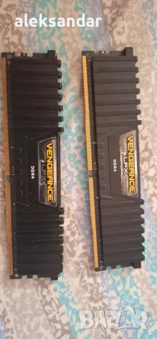 Памет Corsair Vengeance LPX Black 32GB, DDR4, 3200MHz, CL16, Dual Channel Kit, снимка 2 - RAM памет - 55470673