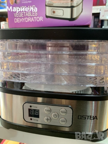 Дехидрататор за храна с 5 тави , 240W / 72 часа таймер, снимка 3 - Други стоки за дома - 54215144