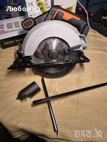 WORX WX526.9 Безжичен циркуляр 20V - 165 мм диск за трион - Ъгъл на наклон 0-50° Регулиране , снимка 4 - Триони и циркуляри - 53951205