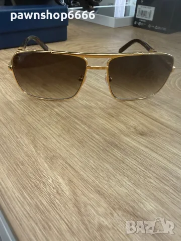 Оригинални мъжки слънчеви очила Louis Vuitton Attitude (Z0259U) – Златисти, снимка 16 - Слънчеви и диоптрични очила - 55693408