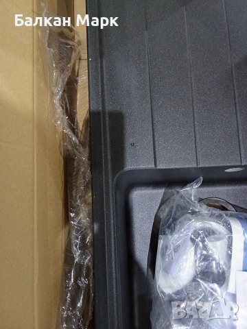 Мивка от композитен гранит Respekta Columbia 100x50S – Черна, снимка 6 - Мивки - 54056414