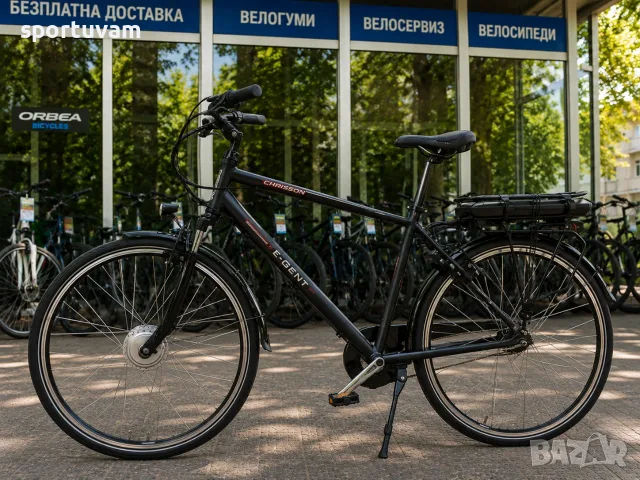 НОВ Електрически Велосипед Chrisson E-Gent 28 Black Matt - БЕЗПЛАТНА ДОСТАВКА, снимка 6 - Велосипеди - 55390338