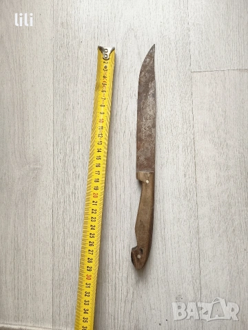 стар възрожденски кован нож , снимка 2 - Други ценни предмети - 54681160