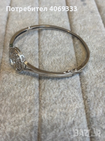 Сребърна гривна с  Дърво и камъчета 925 , снимка 4 - Гривни - 54172117