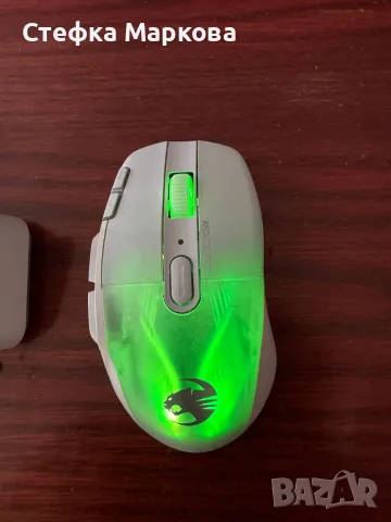 Мишка Roccat Kone xp air white с докинг станция