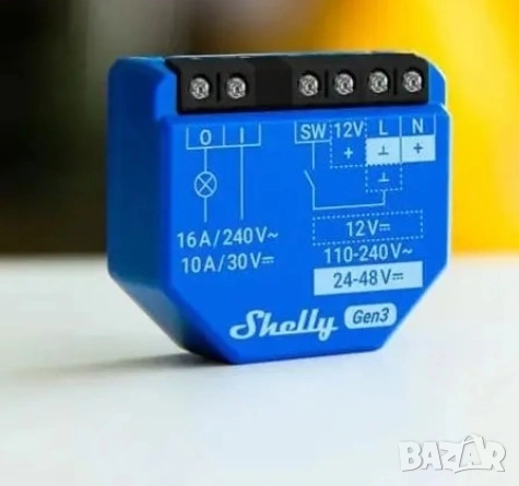 Shelly Dimmer 0/1-10 V PM Gen3 и Shelly 1 Gen3 Wi-Fi управляван реле модул, снимка 3 - Друга електроника - 54609634