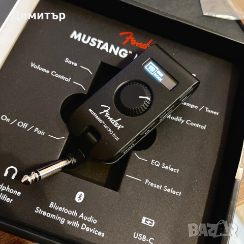 Fender Mustang Micro Plus / Китарен усилвател за слушалки