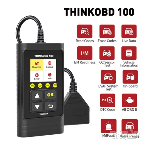 ПРОМО ! THINKCAR THINK 
OBD 100 диагностика за коли / автомобили !, снимка 2 - Аксесоари и консумативи - 54683206