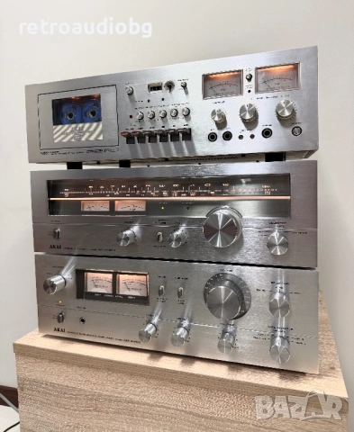 🔊Топ ретро аудио сет - система AKAI AM-2450, AT-2450L, GXC-740D🔊, снимка 3 - Аудиосистеми - 53963795