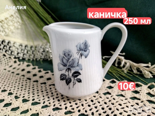 Сива роза комплект , снимка 4 - Чаши - 54672073