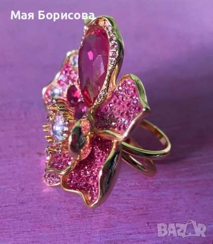 Пръстен Swarovski , снимка 3 - Пръстени - 54563589