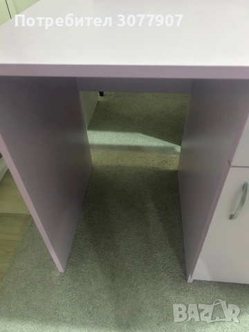 Бюро в лилав цвят, снимка 3 - Бюра - 54314021