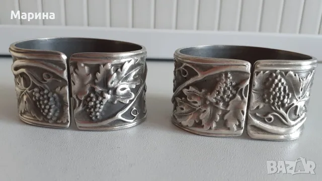 Калаени пръстени за салфетки Antik*Vintage#124, снимка 6 - Антикварни и старинни предмети - 55378060