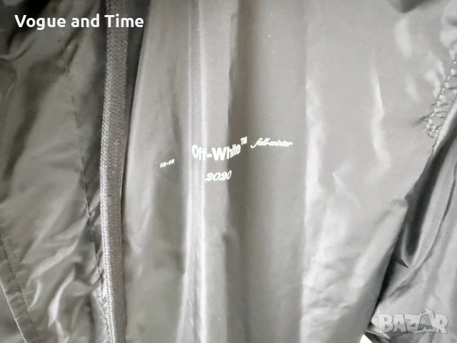 Off-White яке/дъждобран - размер XS (пасва на L) - като ново, снимка 6 - Якета - 54651807