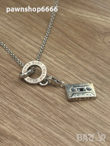 Сребърно колие Thomas Sabo Charm Club с талисман "Аудио касета" – Сребро 925, снимка 15 - Колиета, медальони, синджири - 55098589