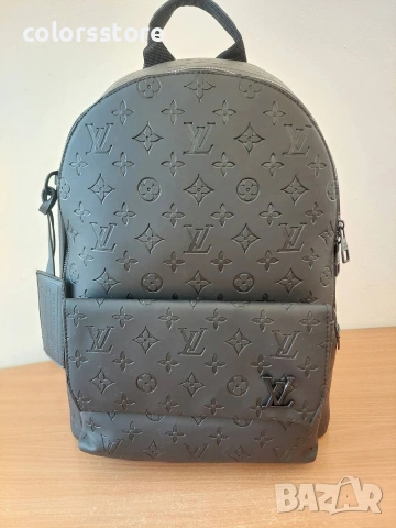 Мъжки черна раница Louis Vuitton кодSG52E, снимка 2 - Раници - 45006604