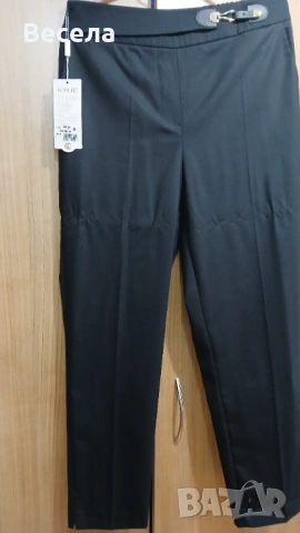 Черен стилен дамски панталон, снимка 2 - Панталони - 54350462