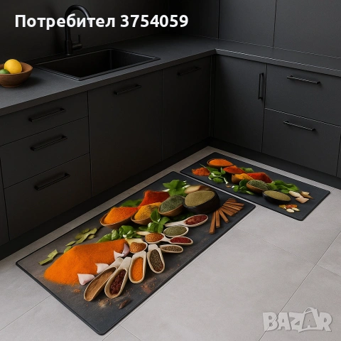 Комплект водоустойчиви постелки за кухня, различни цветове, снимка 17 - Декорация за дома - 55179187