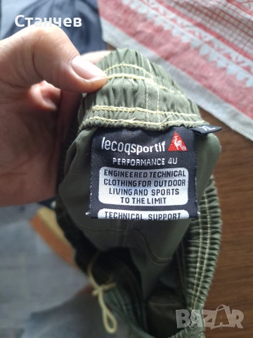 Мъжки спортен панталон Le Coq Sportif Performance – Размер L – Маслинено зелен, за аутдор и спорт, снимка 3 - Панталони - 54962853
