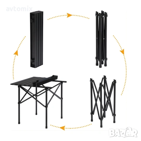 Сгъваема маса за къмпинг 55x50см, снимка 2 - Къмпинг мебели - 54349931