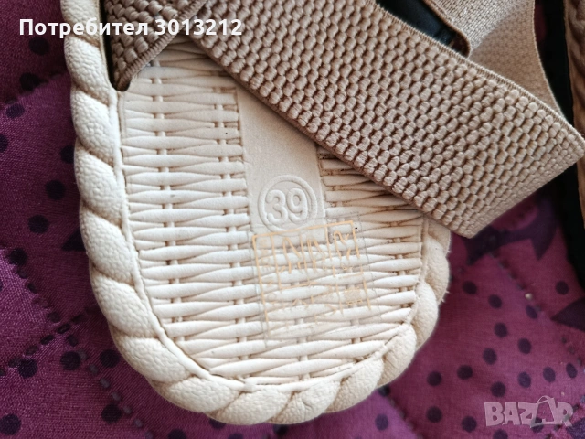 Дамски сандали номер 39 нови., снимка 4 - Сандали - 55155302