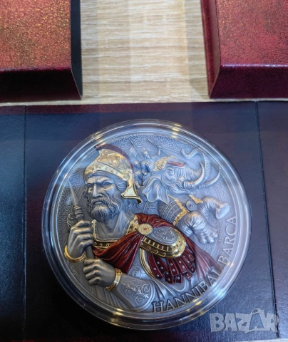 5000 франка 2025 Камерун - Ханибал Барка - 5 оз. / 155 гр. сребърна монета