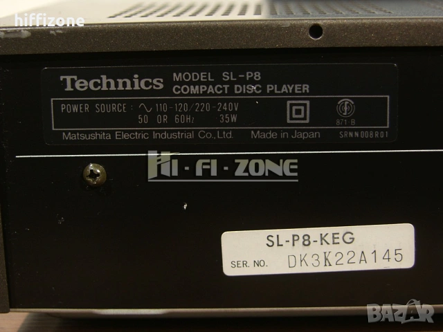CD плеър  Technics sl-p8 , снимка 9 - Ресийвъри, усилватели, смесителни пултове - 54157044